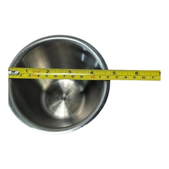 Vintage Rustic Wooden Condiment Stand with three stainless bowl inserts MCM Retr - Picture 9 of 10